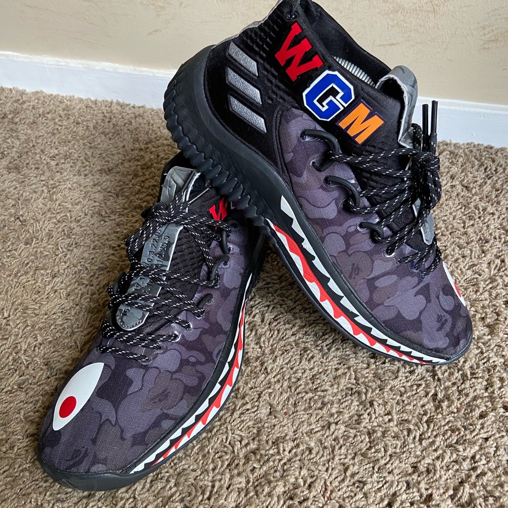 😎😎SOLD😎😎Adidas DAME 4 BAPE Black Camo - Picture 16 of 16